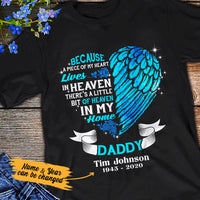 Personalized Heaven In Our Home Dad Memorial T Shirt JL292 73O53 thumb 1