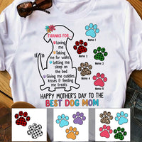 Personalized Happy Paw Mom Grandma Dog T Shirt AP73 65O58 thumb 1