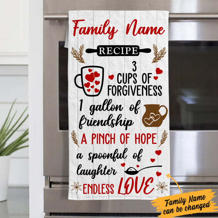Personalized Family Recipe Kitchen Towel DB141 67O36 1