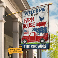 Personalized Welcome To Our Farm House Flag JL212 95O47 thumb 1