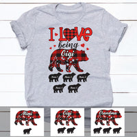 Personalized I Love Being Grandma Bear T Shirt JR272 30O34 thumb 1