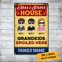 Personalized Grandma Grandpa House Metal Sign JL74 95O53 thumb 1
