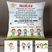 Personalized Grandma Abuela Gracias Spanish Pillow AP282 30O34 thumb 1
