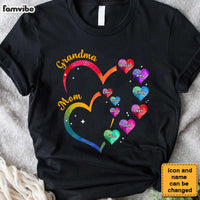 Personalized Gift For Grandma 2 Heart Shirt - Hoodie - Sweatshirt 31706 thumb 1