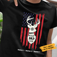 Personalized Deer Hunting Buckin Dad Grandpa T Shirt MY72 67O58 thumb 1