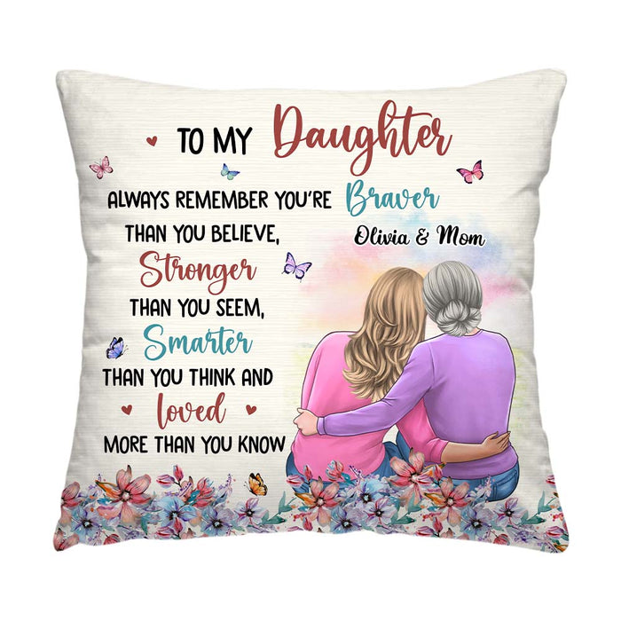 Personalized Gift For Daughter To My Daughter Floral Theme Pillow 31932 1
