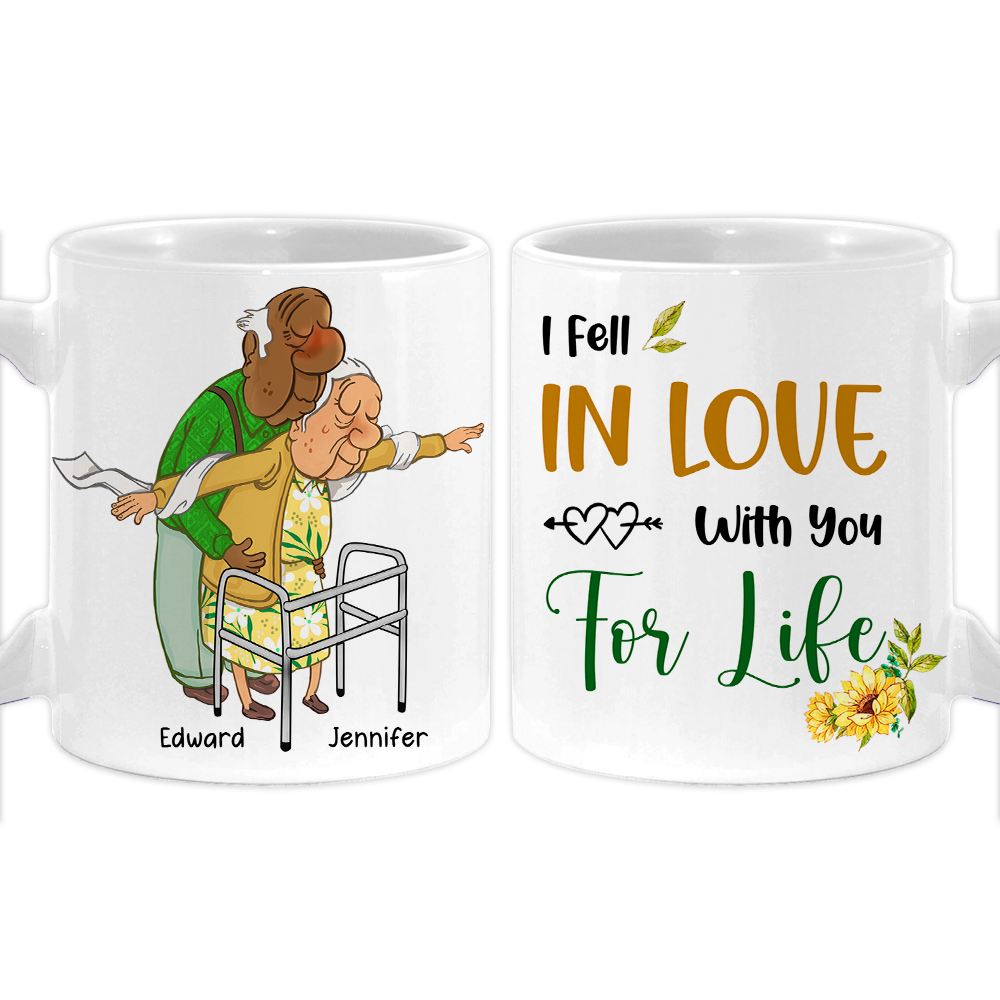 Personalized Couple Gift I Fell In Love With You For Life Mug 31179 Primary Mockup