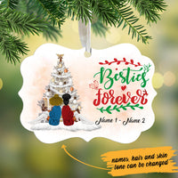 Personalized Besties Forever Christmas MDF Ornament NB52 30O60 thumb 1