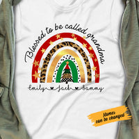 Personalized Blessed To Be Called Grandma Christmas T Shirt OB302 30O58 thumb 1