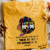 Personlized Autism Mom BWA Raising Her Hero T Shirt AG52 29O34 1