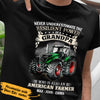 Personalized Never Underestimate A Farmer Grandpa  With Tractor T Shirt JL283 28O47 1