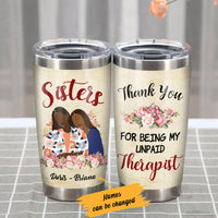 Personalized BWA Best Friends Sister Steel Tumbler AG41 27O57 thumb 1