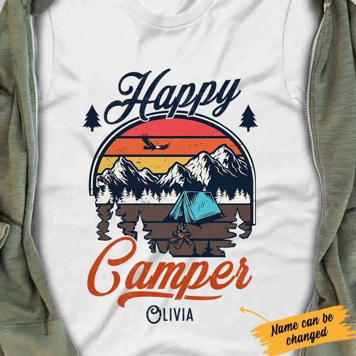 Personalized Camping Happy Camper  T Shirt JN171 87O34 1
