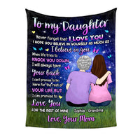 Personalized Gift For Daughter Never Forget I Love You Blanket 31297 thumb 1