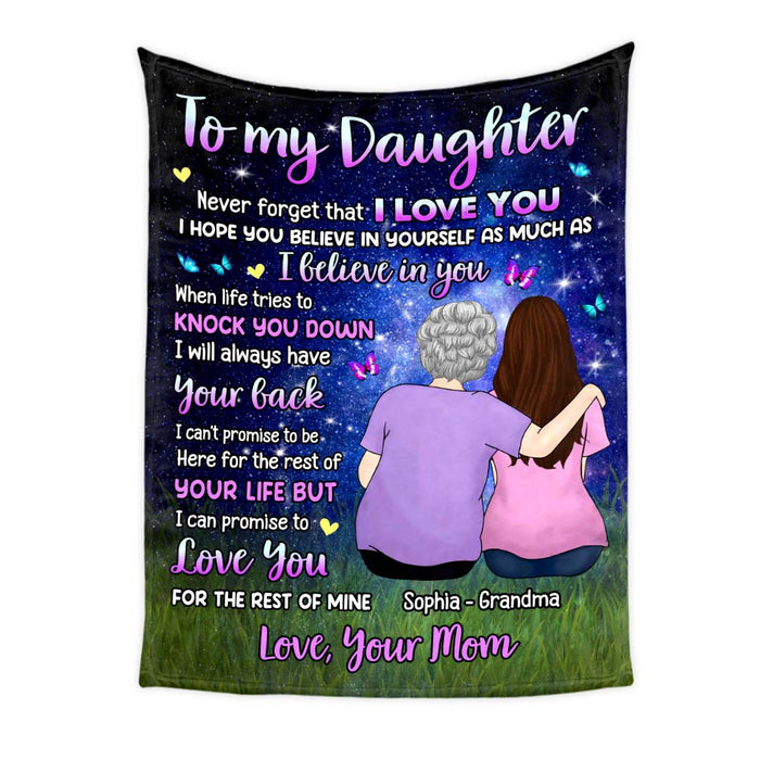 Personalized Gift For Daughter Never Forget I Love You Blanket 31297 1