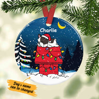 Personalized Dog Christmas Rooftop  Ornament OB291 81O34 thumb 1