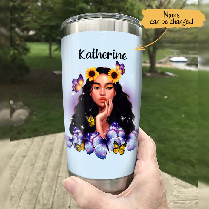 Personalized BWA Sunflower Steel Tumbler JL91 73O65 1