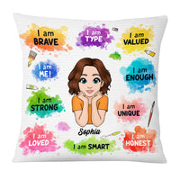 Personalized Gift For Granddaughter  I Am Brave Pillow 23145 thumb 1