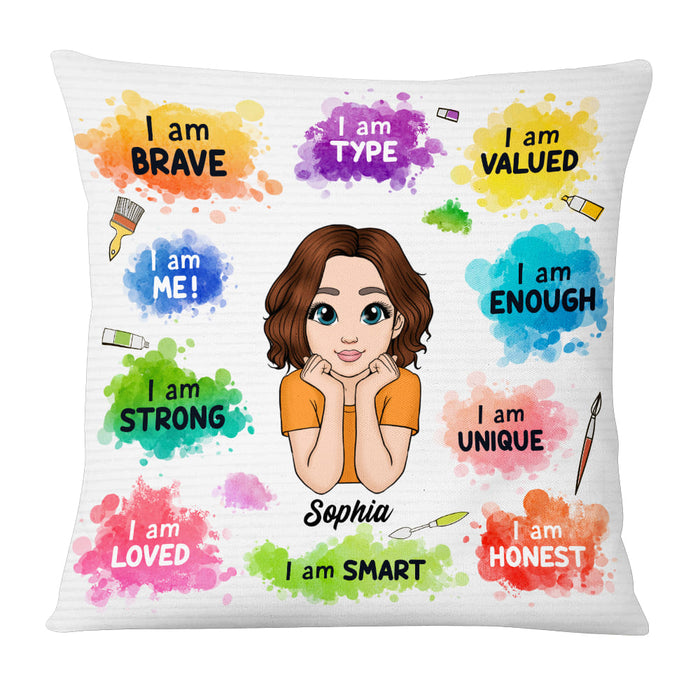 Personalized Gift For Granddaughter  I Am Brave Pillow 23145 1