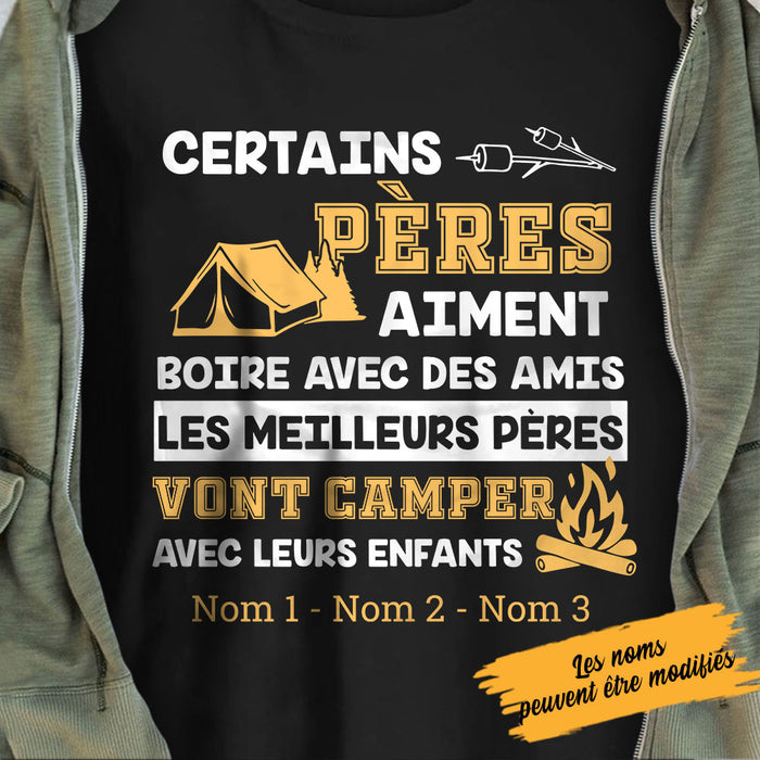 Personalized Dad Camping  Papa French T Shirt AP910 30O58 1
