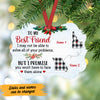 Personalized Long Distance To Best Friend Benelux Ornament NB182 30O47 1
