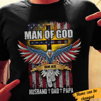Personalized Dad Grandpa Man Of God T Shirt JN22 95O34 thumb 1