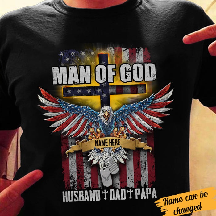 Personalized Dad Grandpa Man Of God T Shirt JN22 95O34 1
