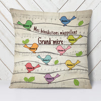 Personalized My Blessings Call Me Mom Grandma French Maman Grand-mère Pillow AP129 95O34 (Insert Included) thumb 1