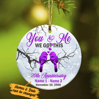 Personalized You And Me Wedding Anniversary Couple  Ornament SB232 65O34 thumb 1