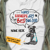 Personalized Dog Dad Happy Father's Day T Shirt AP203 87O36 thumb 1