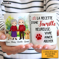 Personalized Gift For Couple French Famille Heureuse - Chiens Mug 30814 thumb 1