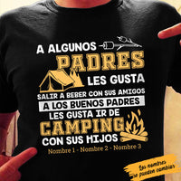 Personalized Dad Camping  Padre Spanish T Shirt AP1413 30O58 thumb 1