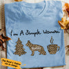 Personalized Dog Mom Simple Women Christmas T Shirt OB161 95O57 1