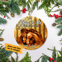 Personalized Horse Couple  Ornament SB143 65O47 thumb 1
