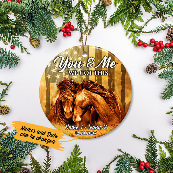 Personalized Horse Couple  Ornament SB143 65O47 1