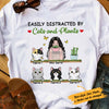 Personalized Grandma Easily Distracted By Plant Cat T Shirt MR171 65O53 1