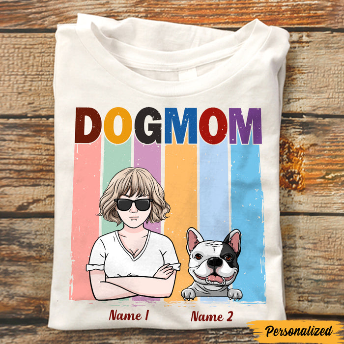 Personalized Dog Mom T Shirt JN243 26O47 1