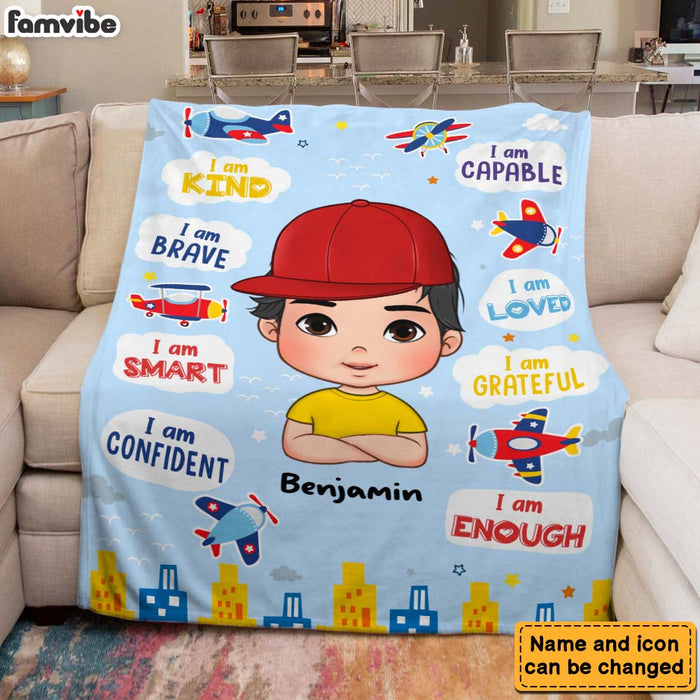 Personalized Gift For Grandson I Am Kind Blanket 32031 1