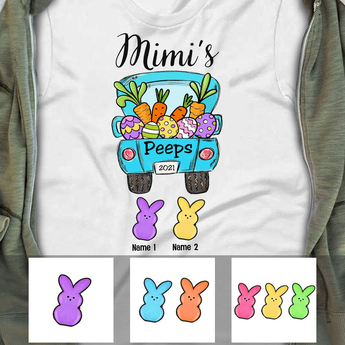 Personalized Grandma Peeps Easter Truck T Shirt FB192 67O53 1