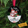 Personalized First Christmas Snowman Family  Ornament OB13 85O60 1