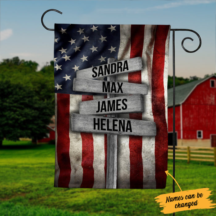 Personalized Street Sign Family House Flag JL271 81O34 1