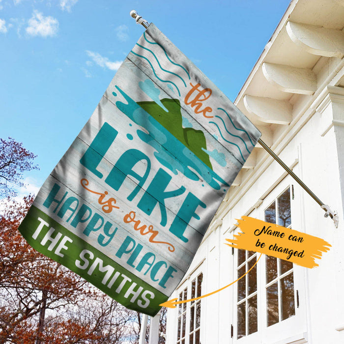 Personalized Lake Garden Flag JN291 85O60 1