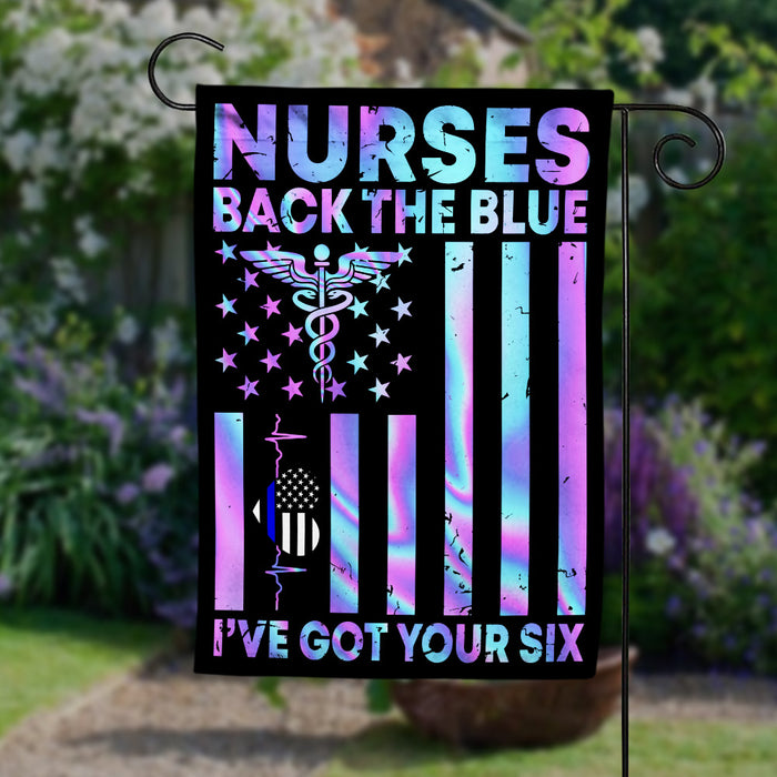 Nurses Back The Blue Police Flag JL113 73O53 1