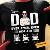 Personalized Cat Dad Grandpa T Shirt MY302 26O58 thumb 1