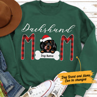 Personalized Dog Mom Christmas Sweatshirt NB301 30O57 thumb 1