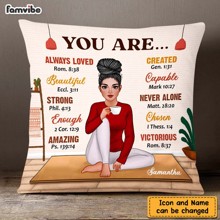 Personalized Daughter Granddaughter Self Love You Are Beautiful Loved Pillow DB291 58O47 1