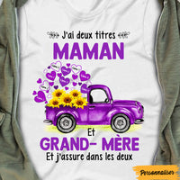 Personalized Mom Grandma French Maman Grand-mère T Shirt MY32 26O47 thumb 1
