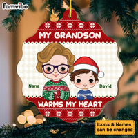 Personalized Grandma My Granddaughter Warms My Heart Ornament 30267 thumb 1