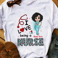 Personalized Love Being A Nurse T Shirt JN304 95O36 thumb 1