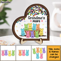 Personalized Grandma Bunny Easter 2 Layered Wooden Plaque 31547 thumb 1